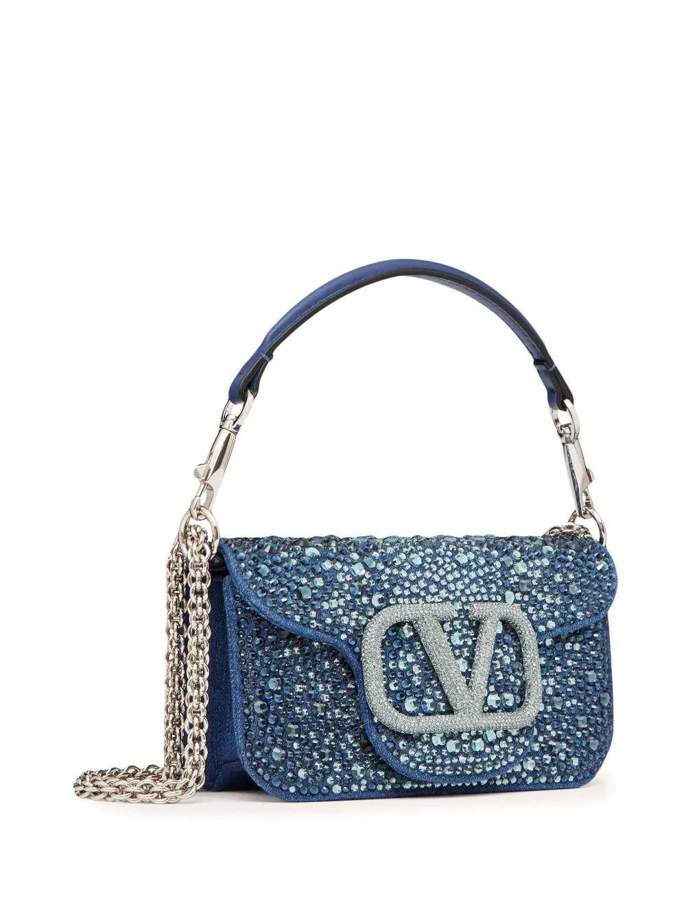 Valentino Garavani VLogo crystal-embellished shoulder bag - Image 4