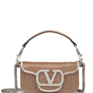 Valentino Garavani small Locò embroidered shoulder bag