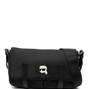 Karl Lagerfeld Ikonik Karl patch shoulder bag