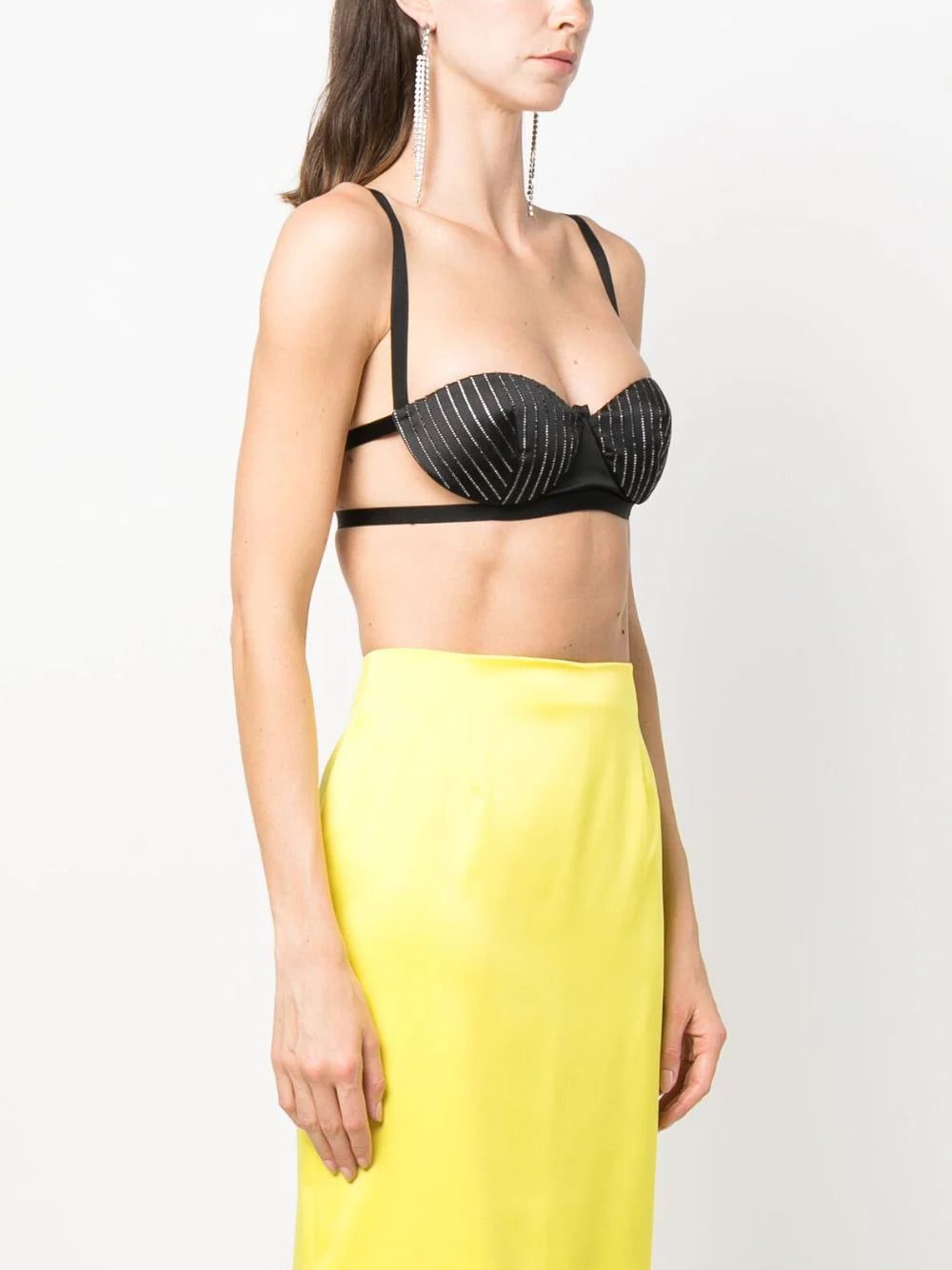 Gcds rhinestone-embellished bra top - Image 3