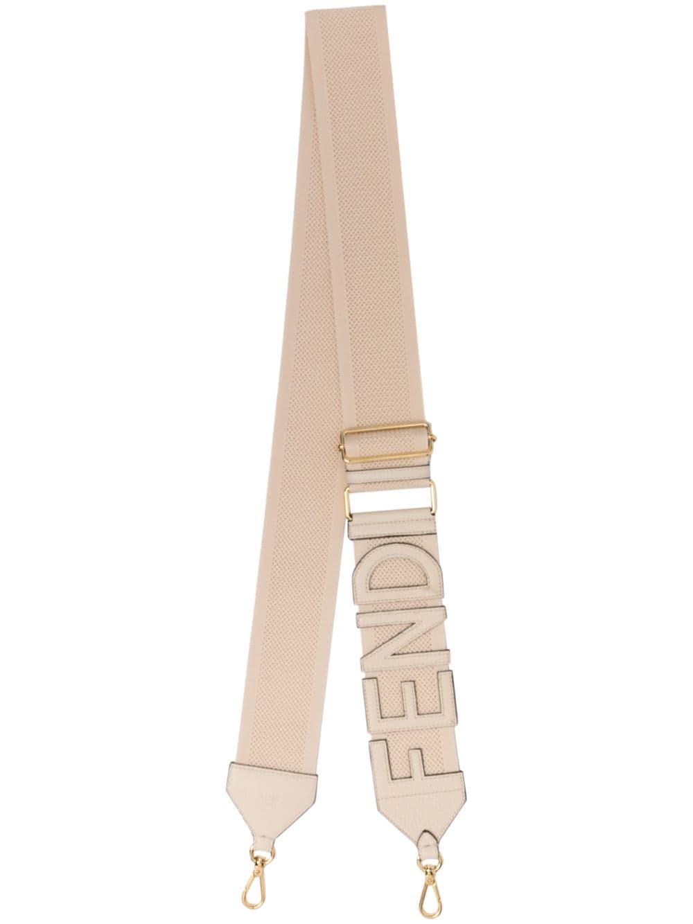 FENDI logo calf-leather shoulder strap