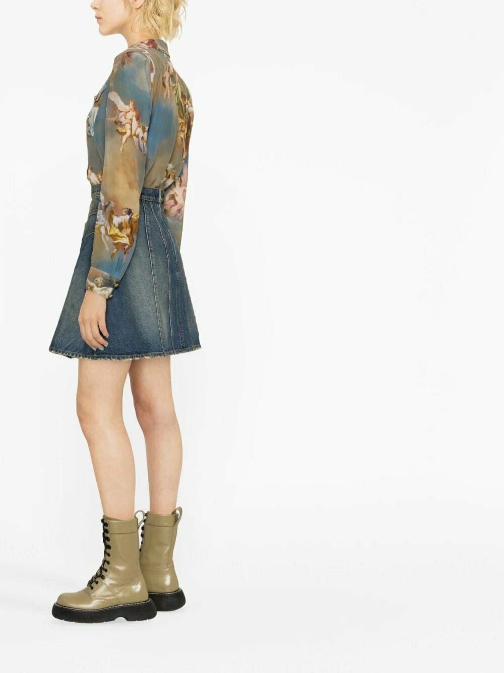 Balmain sky-print silk shirt - Image 4