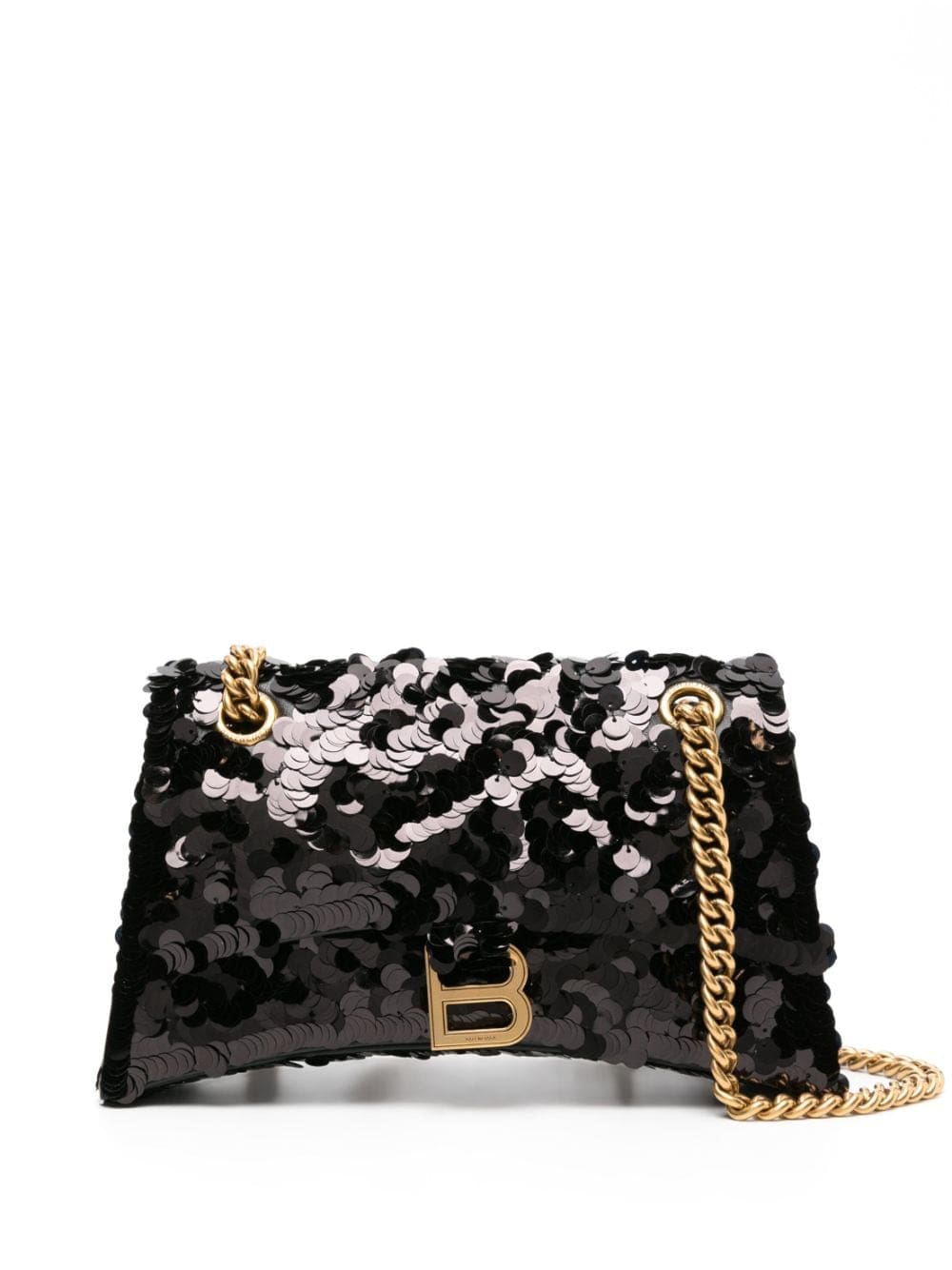 Balenciaga small Crush sequined shoulder bag