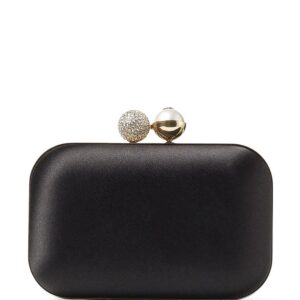 Jimmy Choo Cloud pearl-embellished satin clutch bag