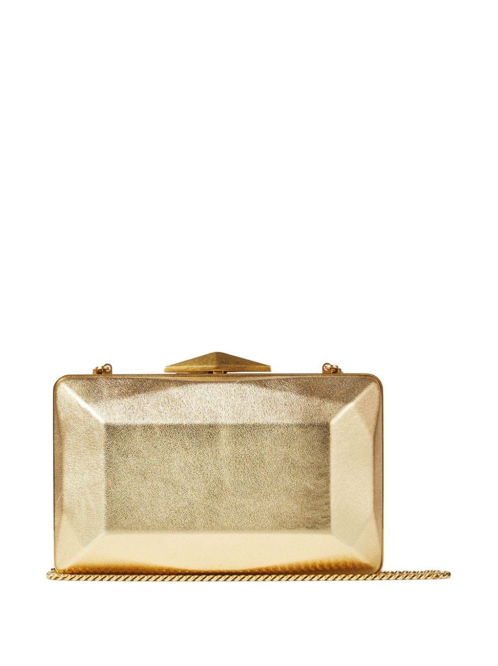 Jimmy Choo Diamond Box metallic-finish clutch bag - Image 3