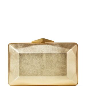 Jimmy Choo Diamond Box metallic-finish clutch bag