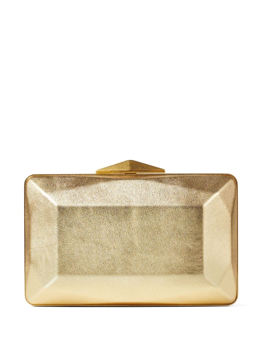 Jimmy Choo Diamond Box metallic-finish clutch bag