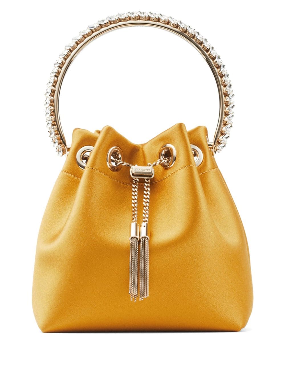 Jimmy Choo Bon Bon crystal-embellished bucket bag