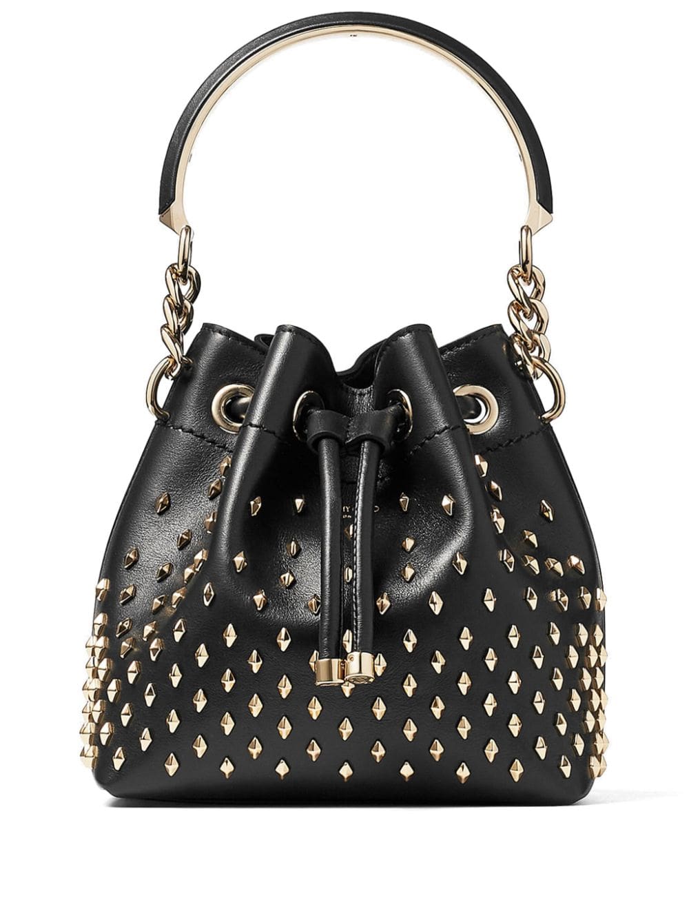 Jimmy Choo Bon Bon stud-embellished bucket bag