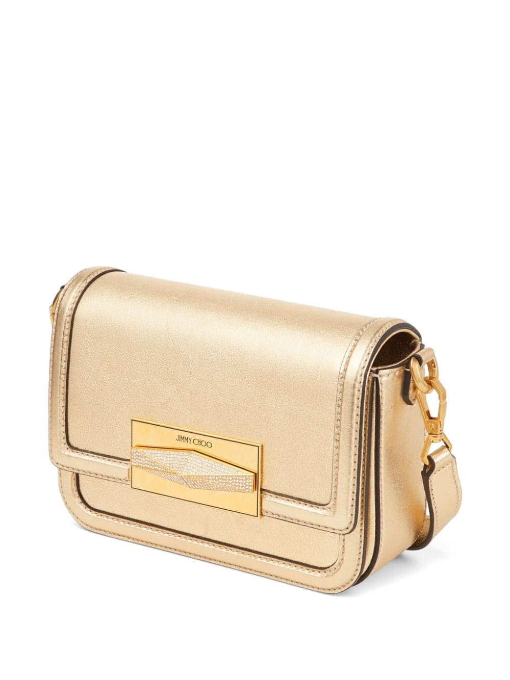 Jimmy Choo Diamond metallic-finish crossbody bag - Image 4