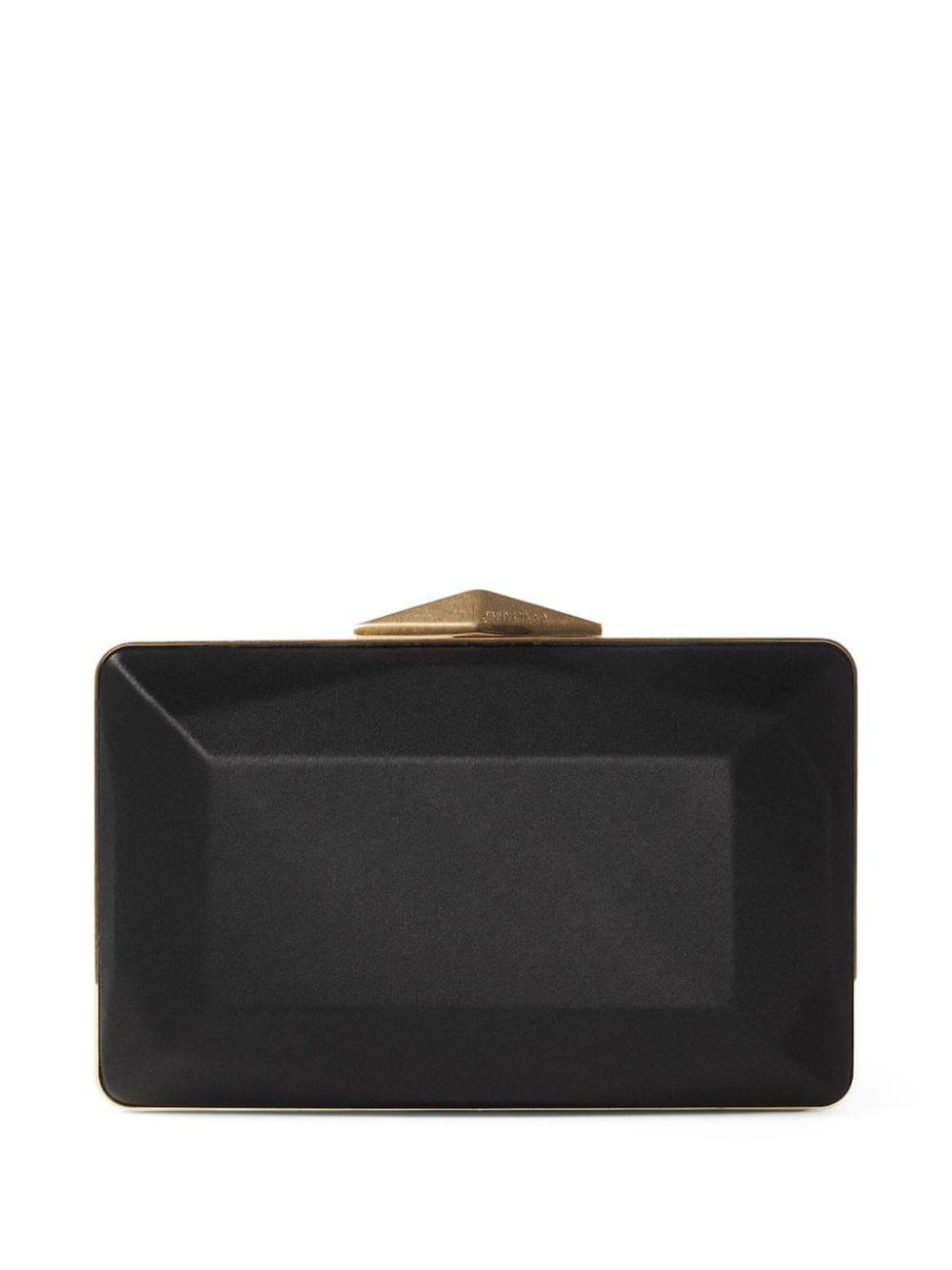 Jimmy Choo Diamond Box satin-finish clutch bag