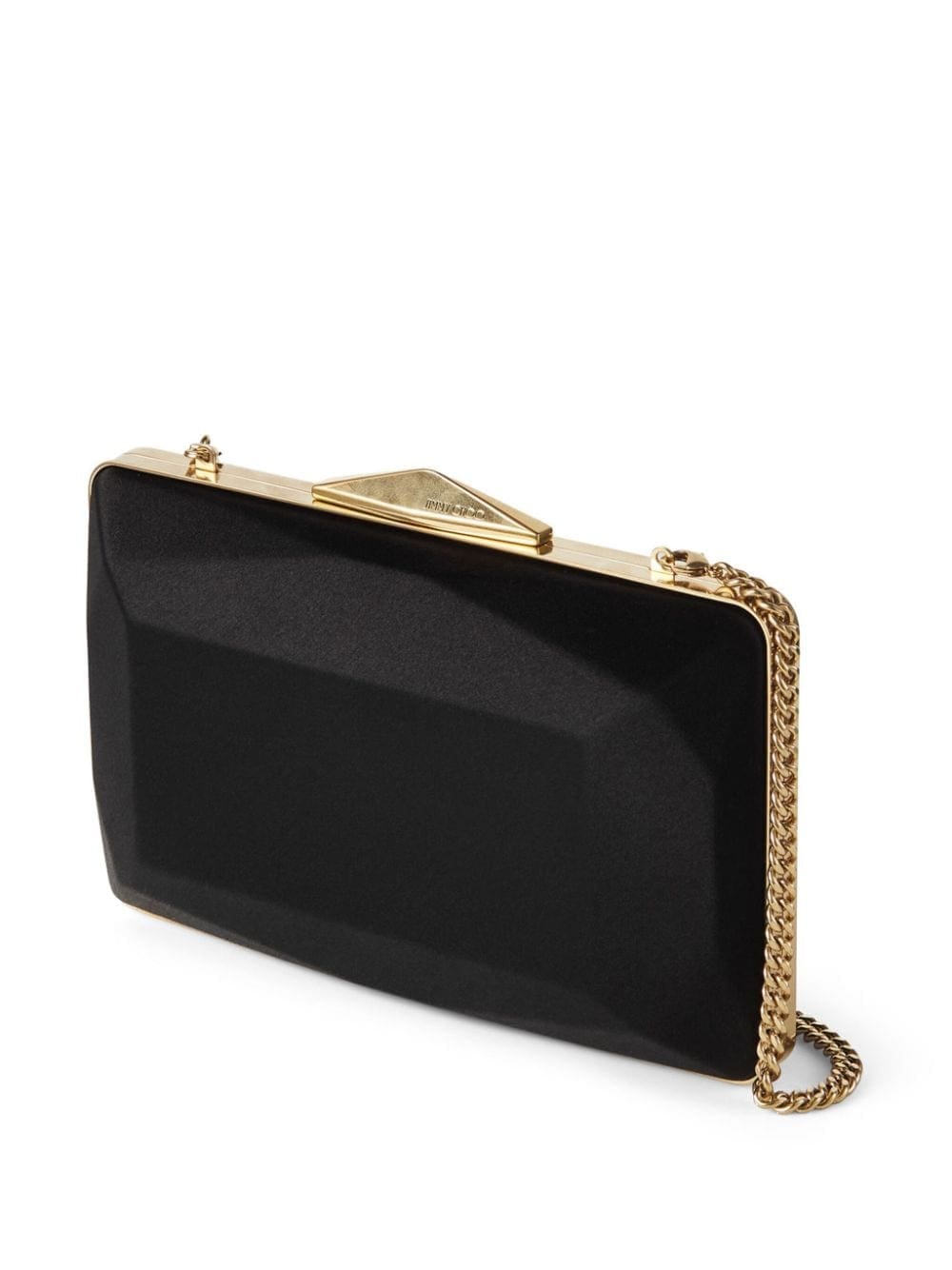 Jimmy Choo Diamond Box satin-finish clutch bag - Image 4