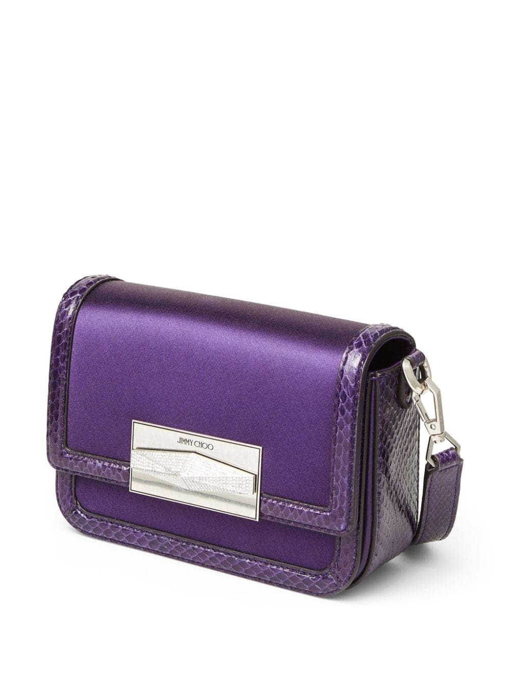 Jimmy Choo Diamond satin-finish crossbody bag - Image 4