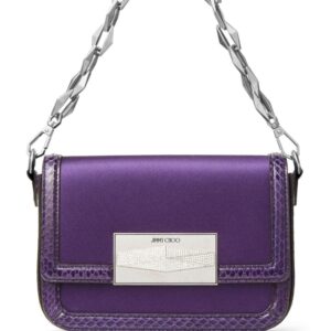 Jimmy Choo Diamond satin-finish crossbody bag