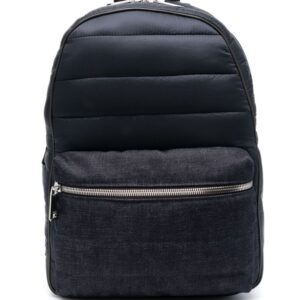 Moorer quilted denim backpack