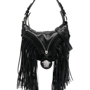 Versace Repeat fringed mini shoulder bag
