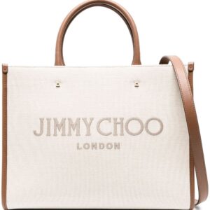 Jimmy Choo medium Avenue canvas tote bag