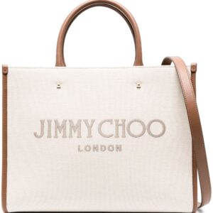 Jimmy Choo medium Avenue canvas tote bag