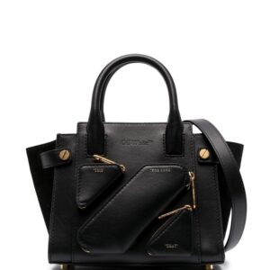Off-White small City leather tote bag