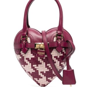 Moschino heart-shape leather bag