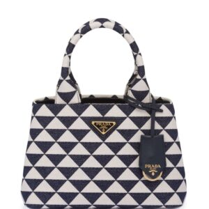 Prada Symbole embroidered tote bag