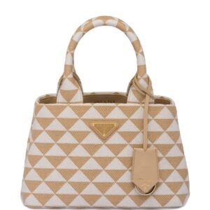 Prada Symbole embroidered tote bag