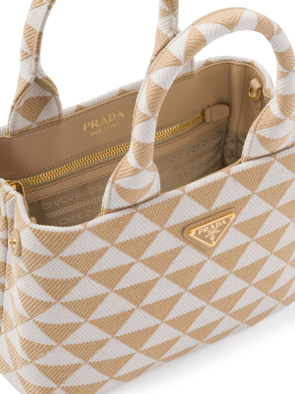 Prada Symbole embroidered tote bag - Image 5