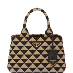 Prada Symbole embroidered tote bag