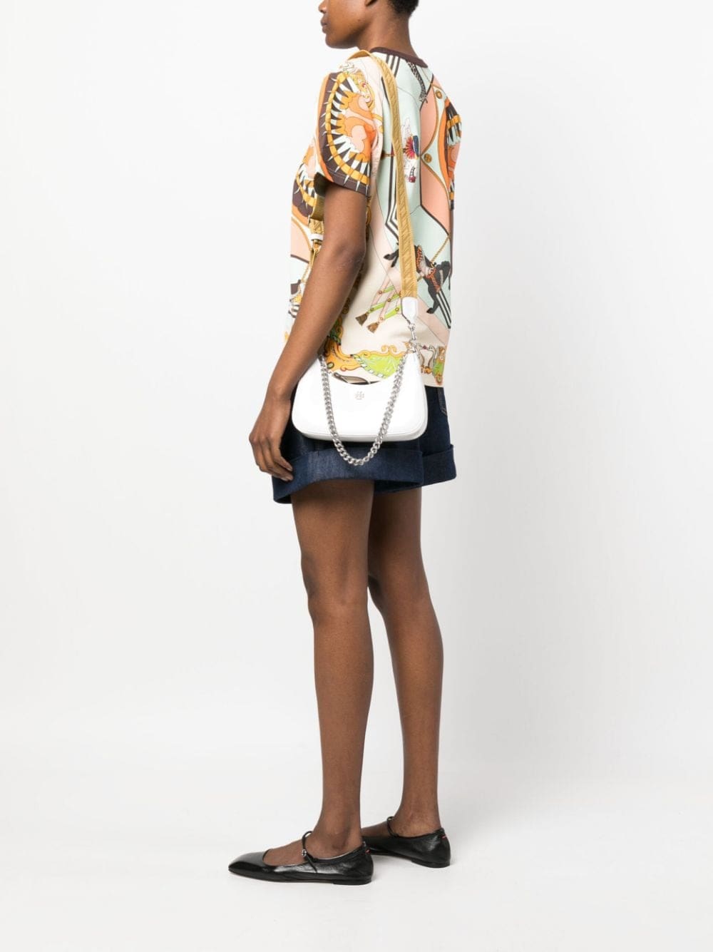 Tory Burch Mercer leather crescent bag - Image 2