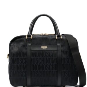 Moschino logo-print laptop bag