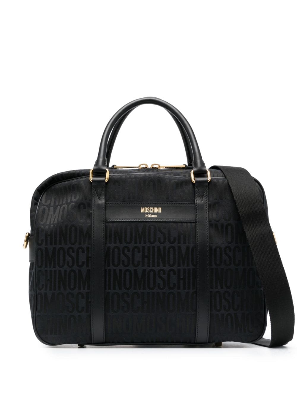 Moschino logo-print laptop bag