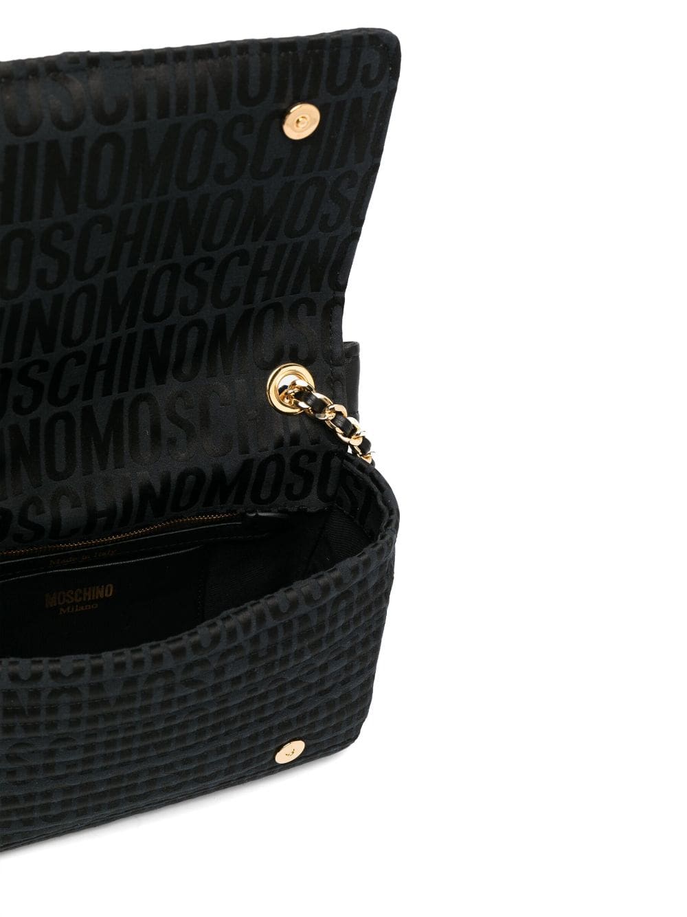 Moschino Biker logo-jacquard shoulder bag - Image 5