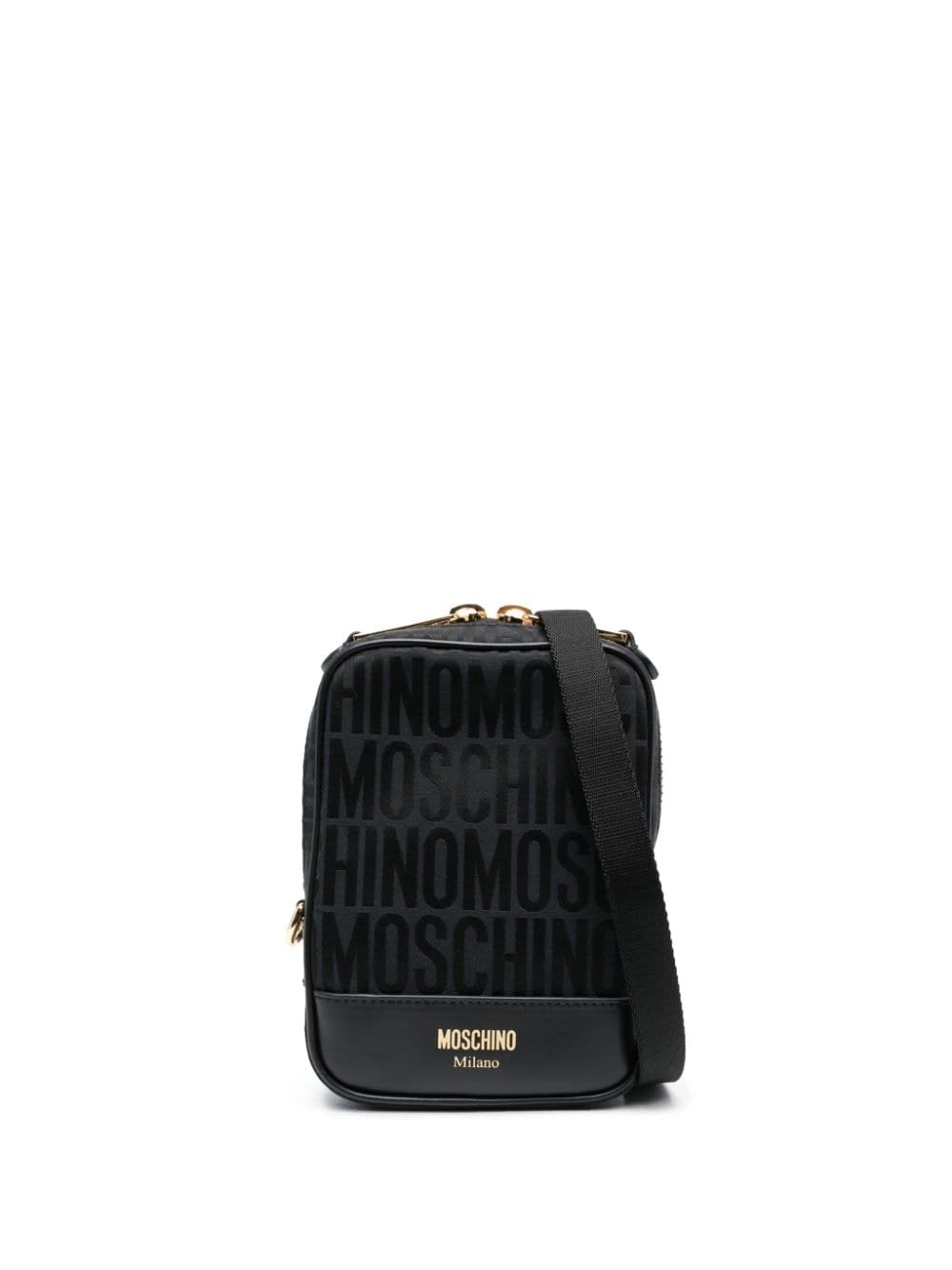Moschino logo-print crossbody bag