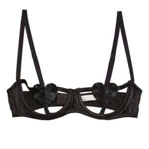 Fleur Du Mal Queen Of Hearts Ouvert balconette bra