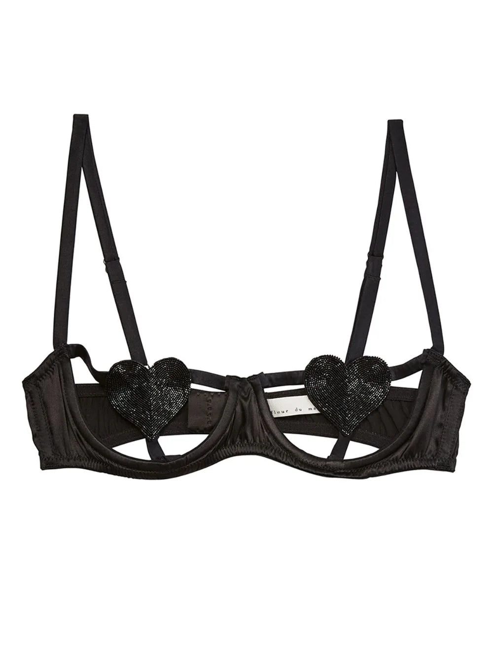 Fleur Du Mal Queen Of Hearts Ouvert balconette bra