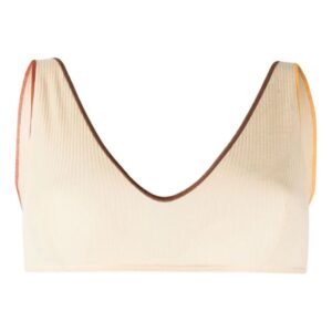 Baserange  Pam ribbed organic-cotton bra