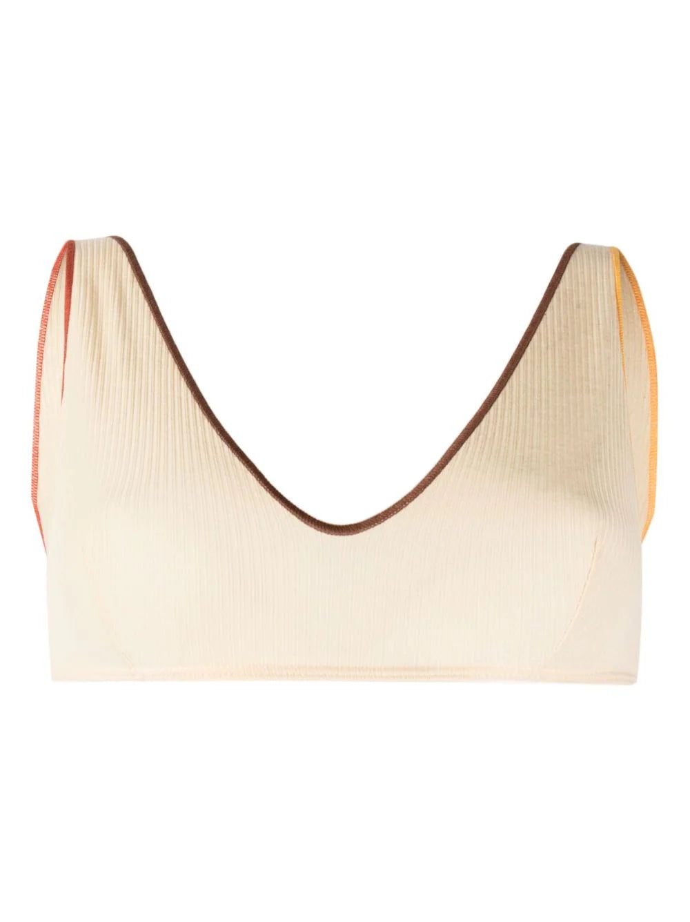 Baserange Pam ribbed organic-cotton bra