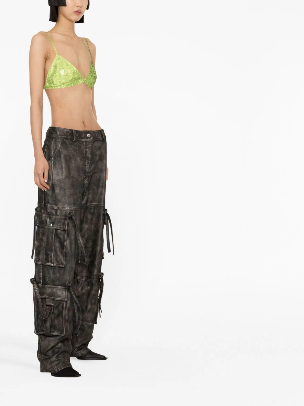 Nuè rhinestone-embellished triangle bra top - Image 4