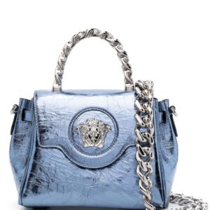 Versace small La Medusa metallic tote bag