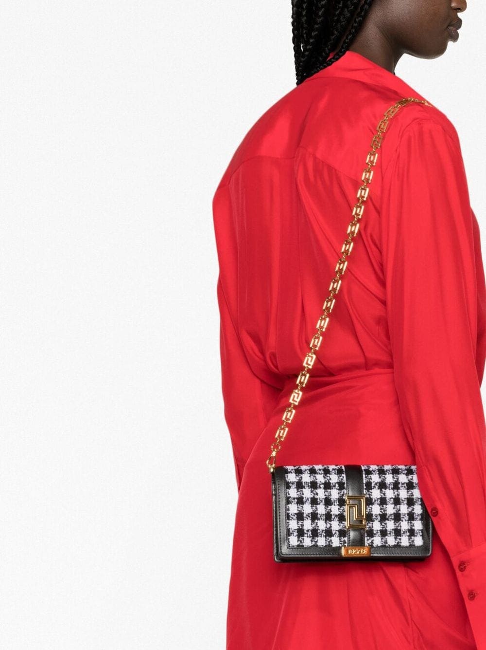 Versace Greca Goddess tweed mini bag - Image 3