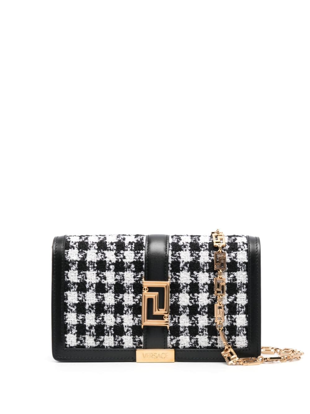 Versace Greca Goddess tweed mini bag