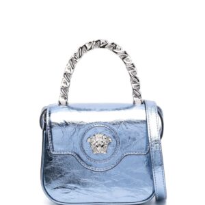 Versace La Medusa metallic leather mini bag