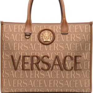 Versace large Versace Allover-jacquard tote bag