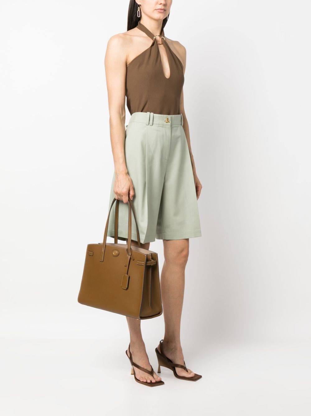 Tory Burch pebble-textured leather tote bag - Image 2