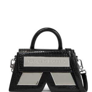 Karl Lagerfeld IKON/K crocodile-effect crossbody bag