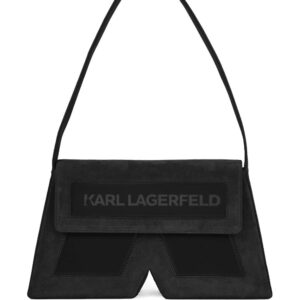 Karl Lagerfeld IKON/K suede shoulder bag