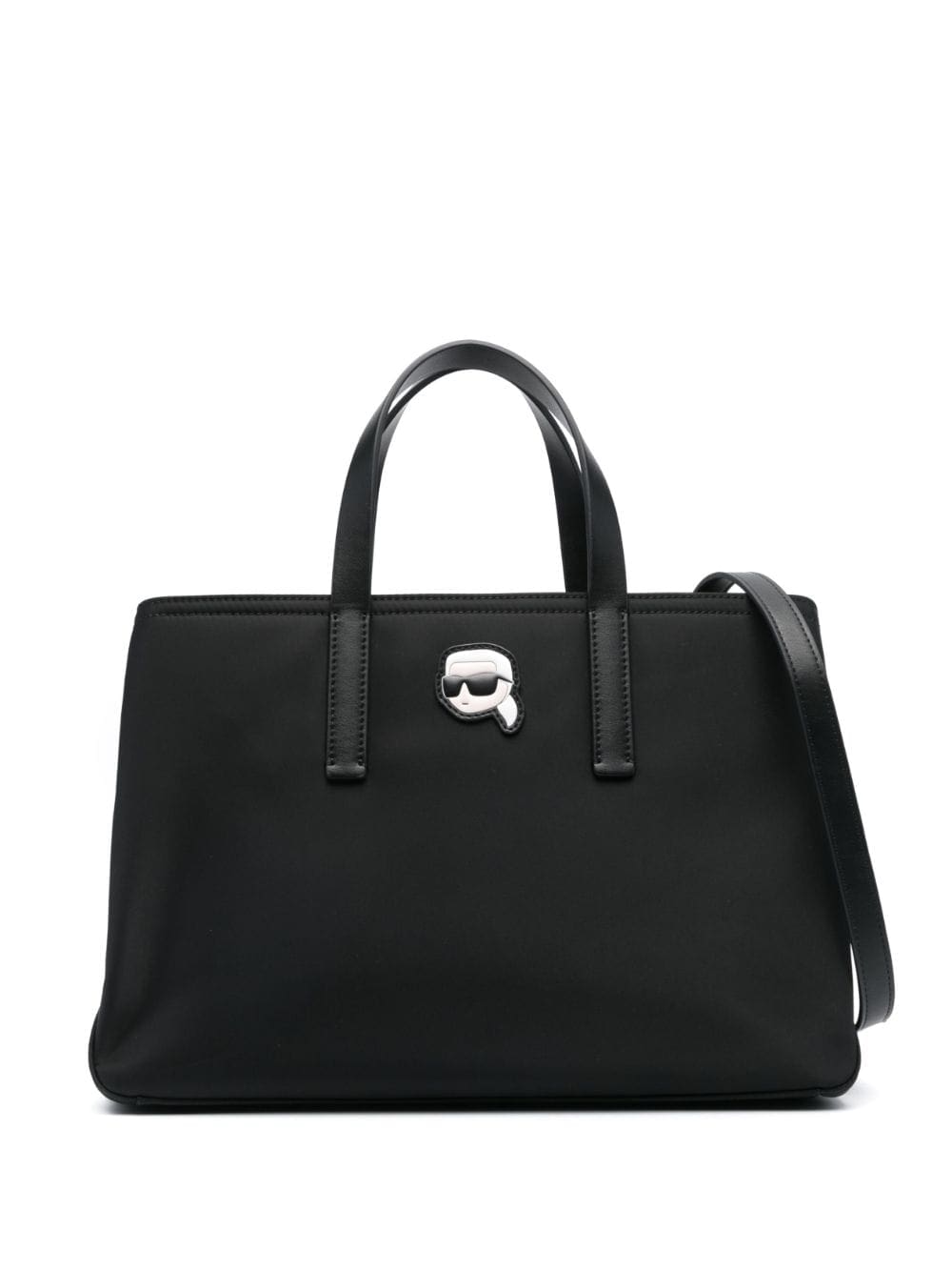 Karl Lagerfeld Ikonik appliqué-detail tote bag