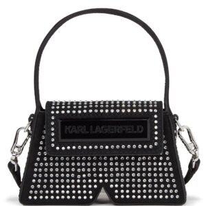 Karl Lagerfeld IKON/K crystal-embellished nano bag