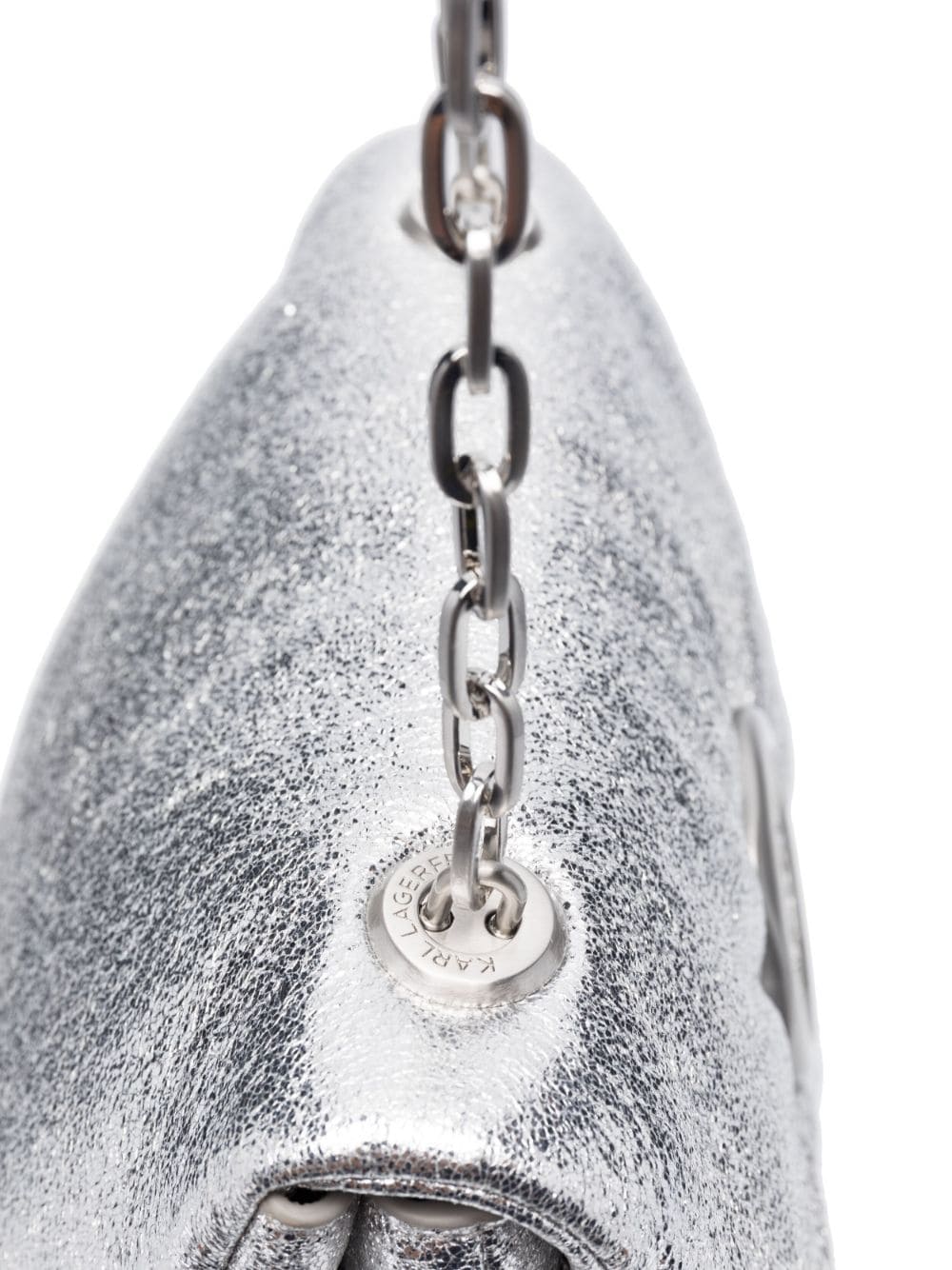 Karl Lagerfeld K/Stamp metallic shoulder bag - Image 4