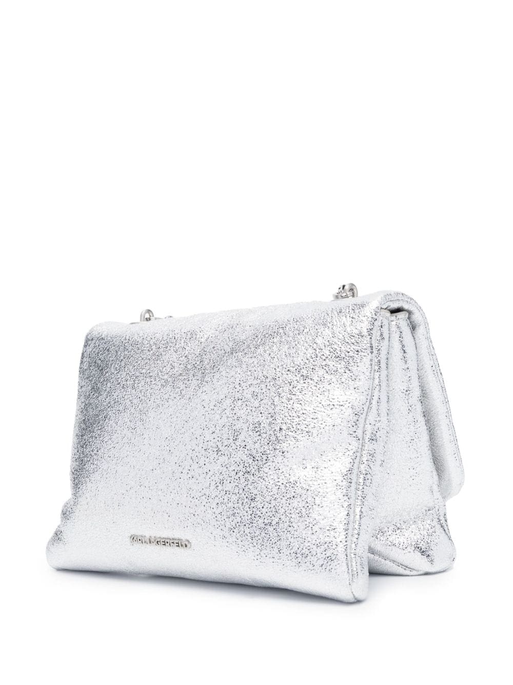 Karl Lagerfeld K/Stamp metallic shoulder bag - Image 3